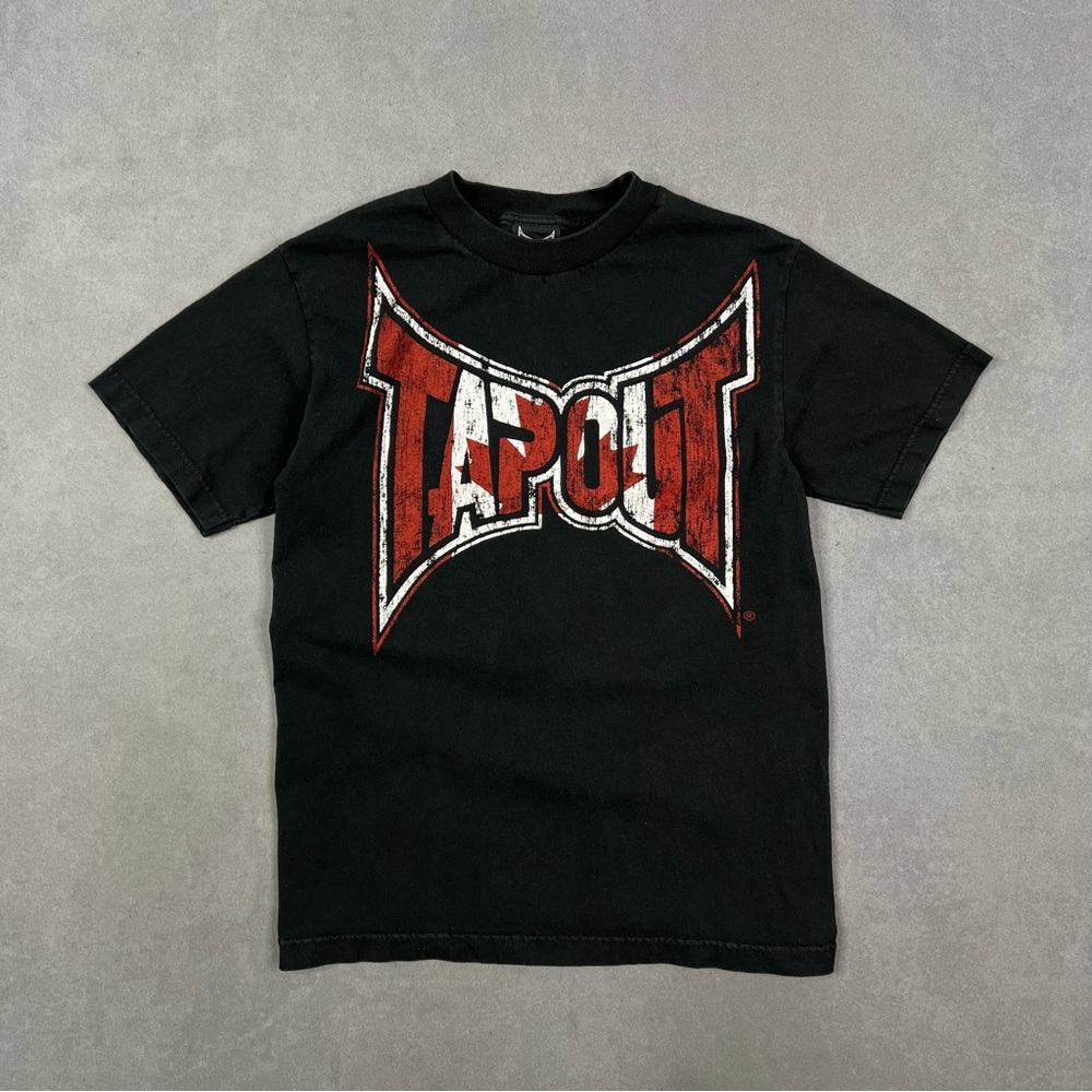 Tapout Black T-Shirt with Red Logo